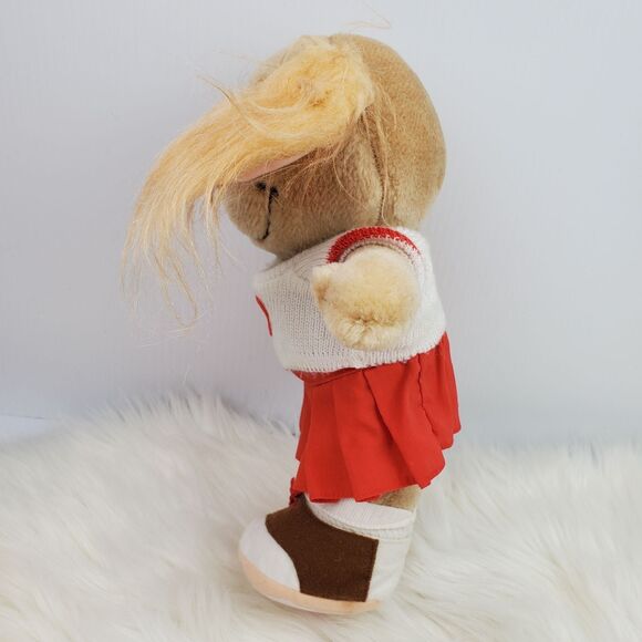 Vtg 1984 Tomy The Get Along Gang Dotty Dog Cheerleader Montgomery Moose Plush - Picture 3 of 10